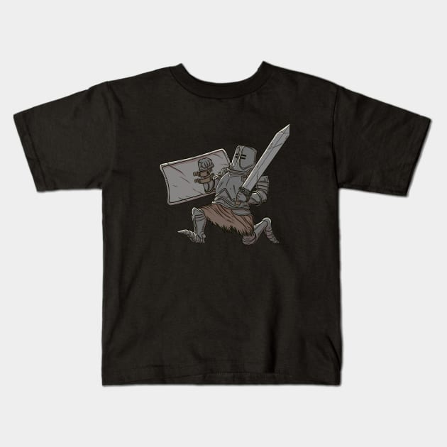 Tarkus Kids T-Shirt by Creepsandbabes